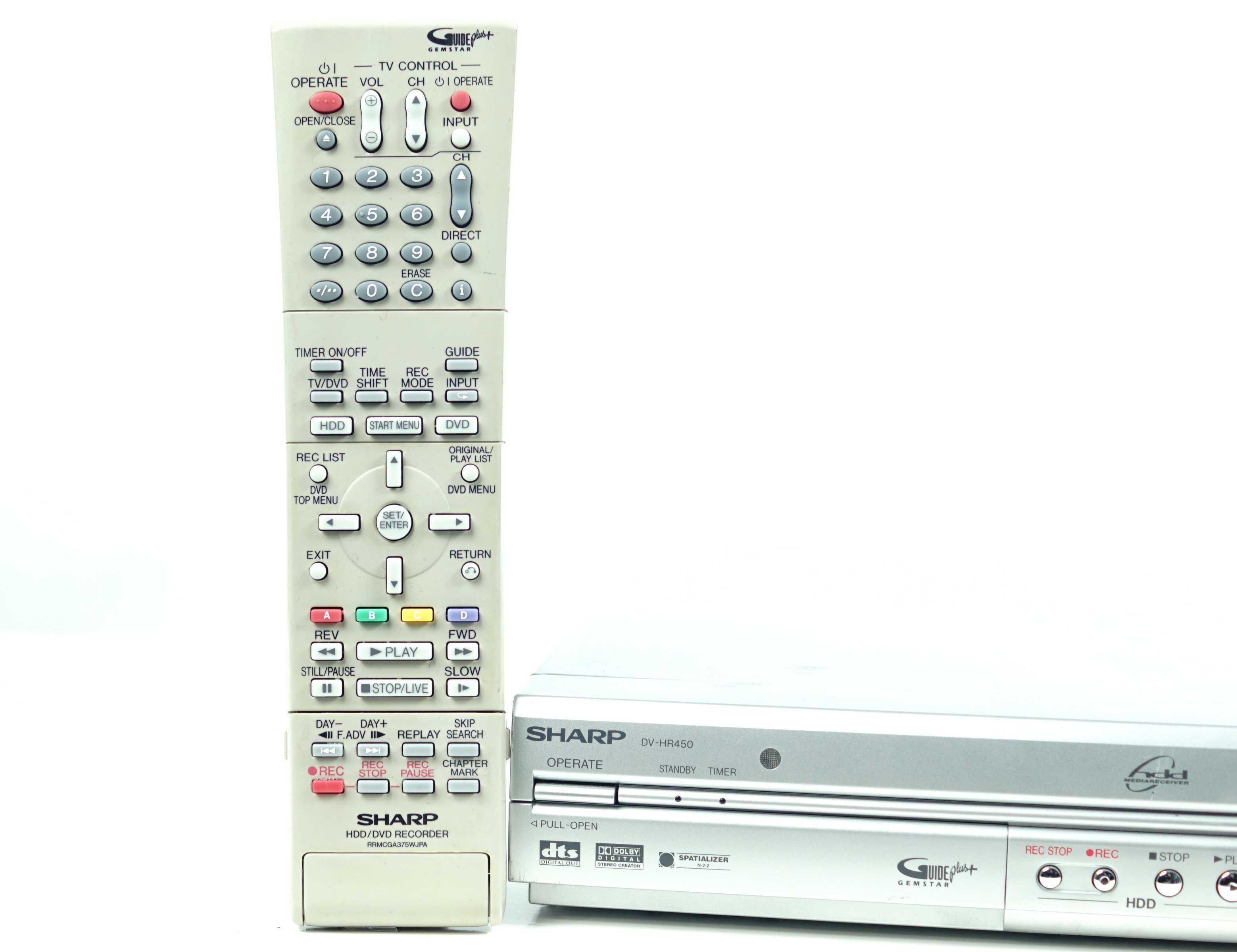 Nagrywarka DVD SHARP DV-HR450 160GB HDD * Recorder płyt SUPER