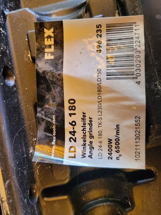 Болгарка Flex шлифмашина Flex LD 24-6 180 2400w 6500об болгарка шлифма