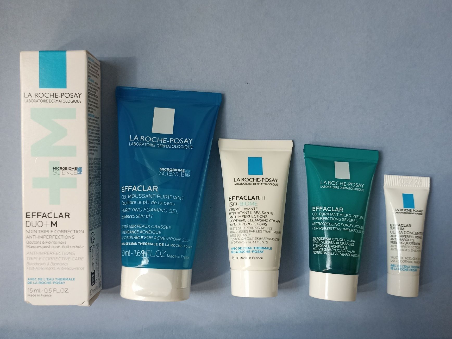 Дорожній Набір La Roche Posay Effaclar Duo гель крем сиворотка жирна а