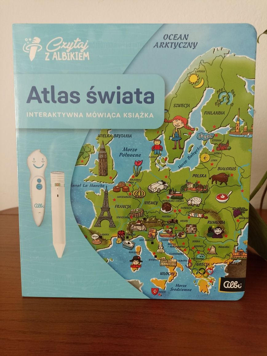 Czytaj z Albikiem Albik Albi książka Atlas świata
