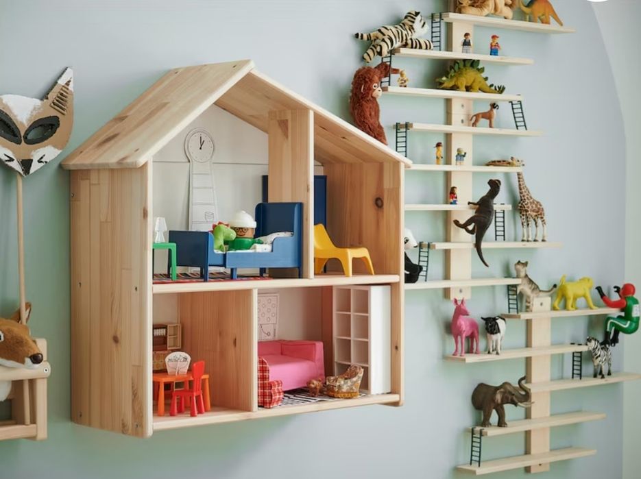 Domek półka FLISAT IKEA dla myszek lalek na książki zabawki pluszaki