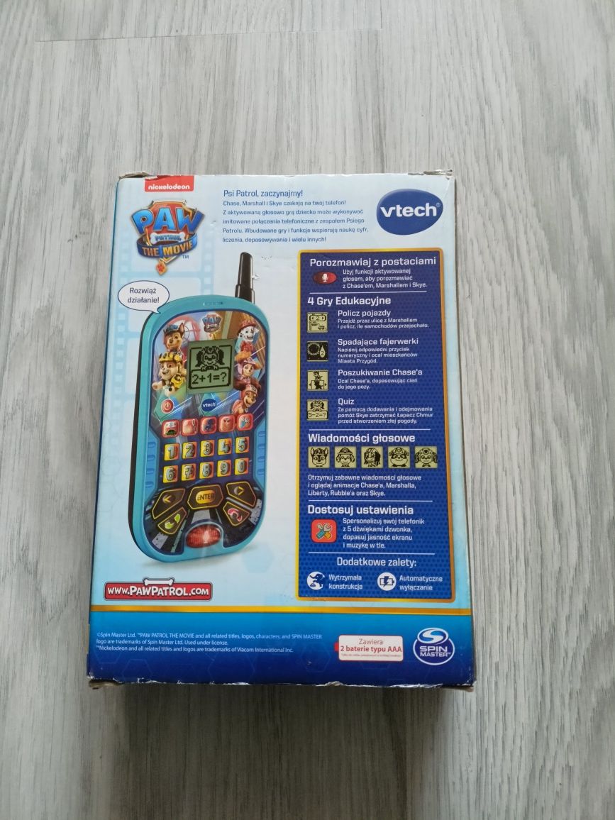 Telefon zabawka interaktywna Vtech rezerwacja  Psi patrol