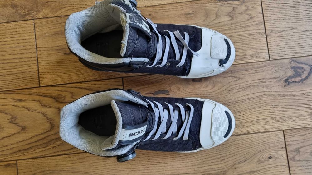 Мотоботи літні RS Taichi DM-Fit Hoop Black White 43 моточеревики