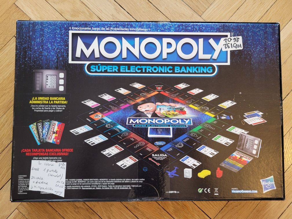 Monopoly Super Electronic Banking, gra planszowa, powystawowa