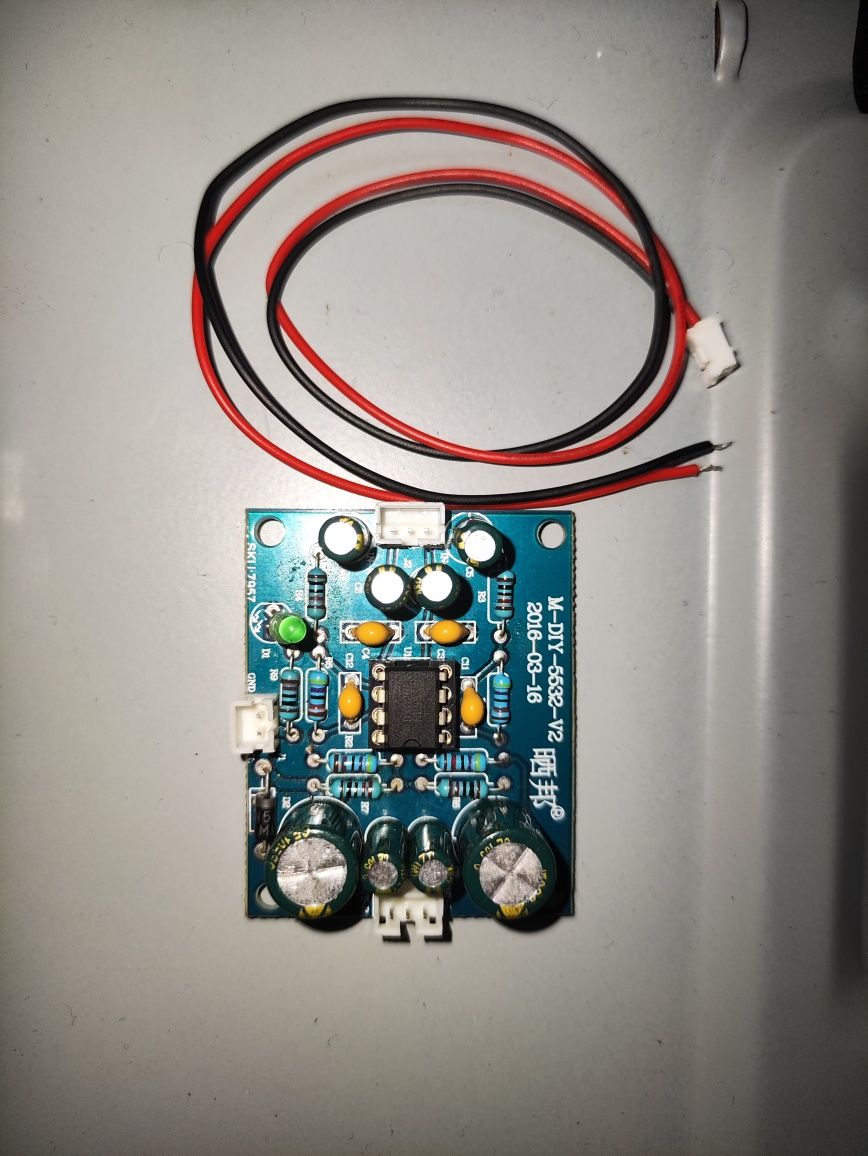 Предусилитель звука NE5532. Стерео. DC 12-35 V.