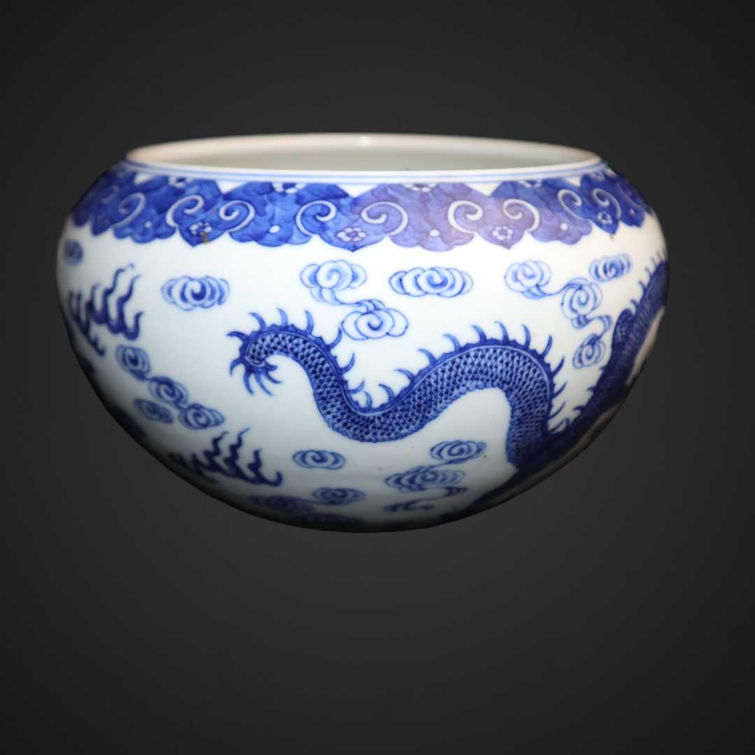 Jingdezhen osłonka na doniczkę Blu Dragon sygnowana B41/042766