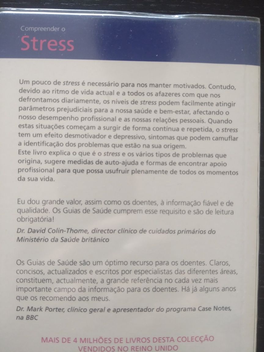 Livros guias - Galp / BP / Porto / Roteiro / Stress / Dores de costas