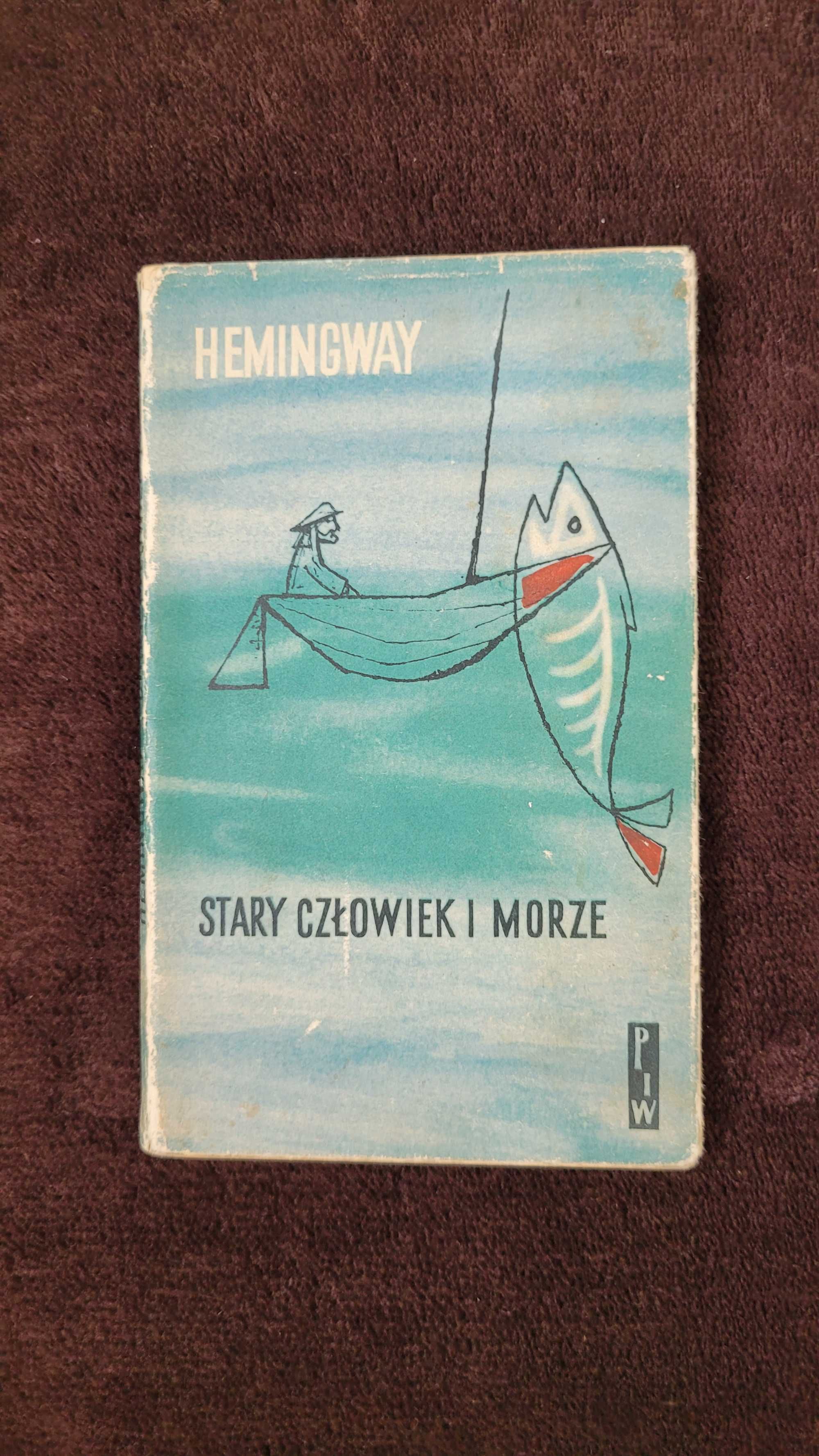 "Stary człowiek i morze", Ernest Hemingway, rok wydania 1959, PRL
