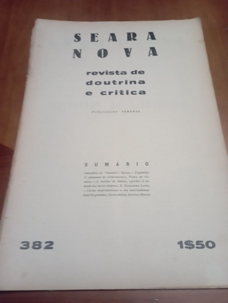 Revista Seara Nova - 1934