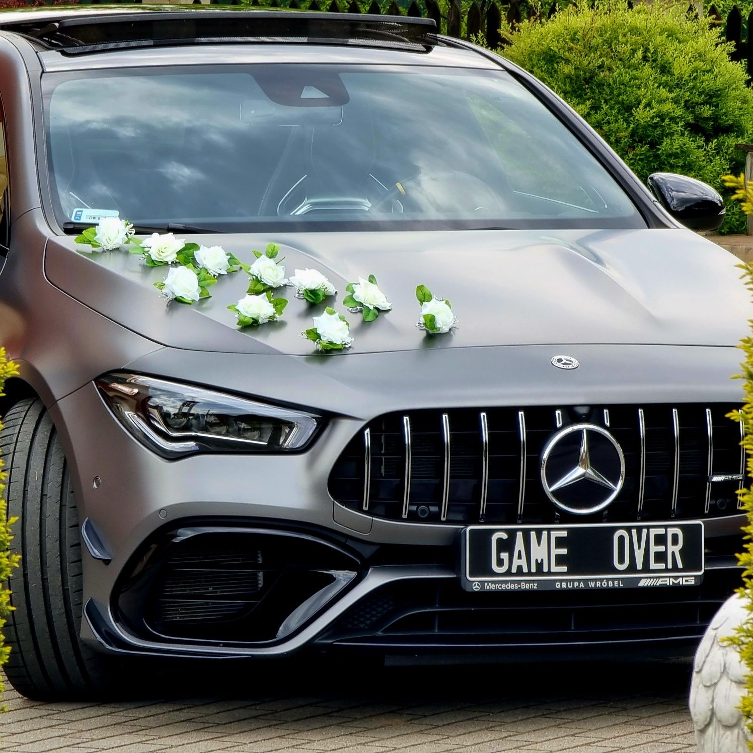 Nowy Mercedes CLA45s AMG  Samochód do ślubu wesele auto ślub kierowca