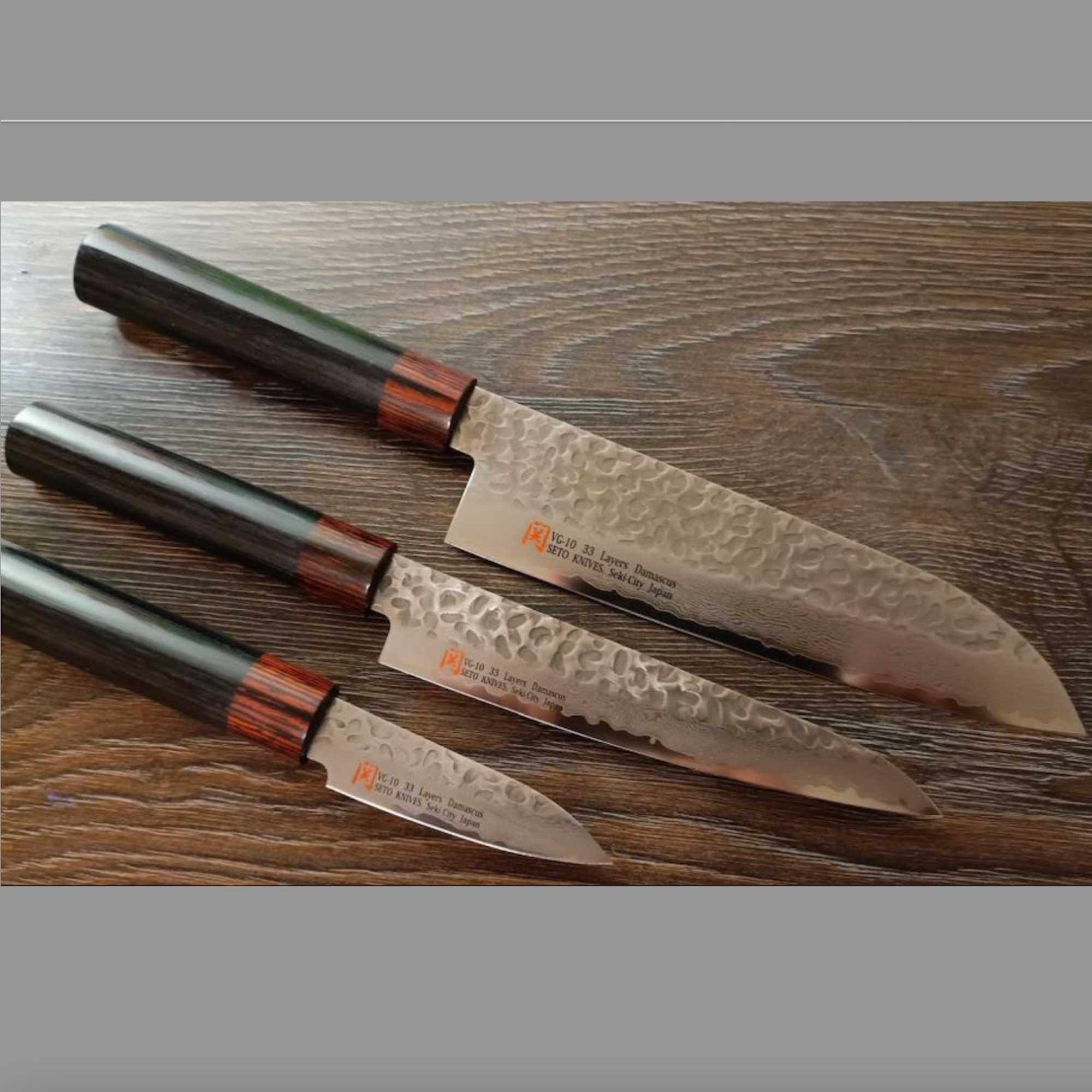 Японський універсальний ніж Santoku 165mm / Японский нож сантоку