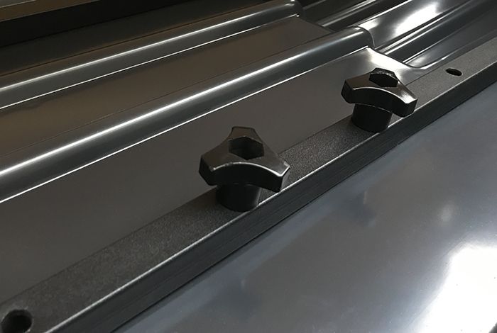 Бокс на крышу дах авто Terra Drive 320 сірий чорний мат 134*80*36 см