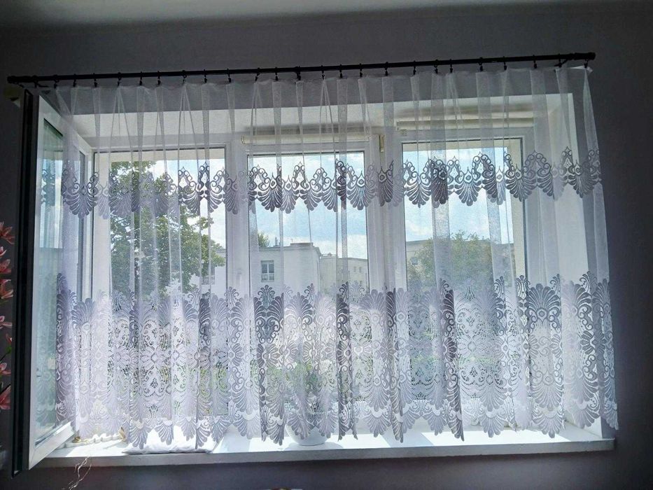 Firany białe 160x500 cm