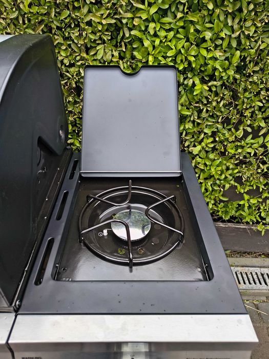 GRILL Gazowy  EL FUEGO LONG BEACH 6+1 ŻELIWO z szybą solidny Nowy !