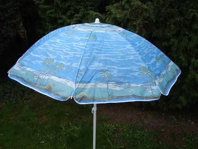 Parasol plażowy ogrodowy średnica 170cm prawie nowy