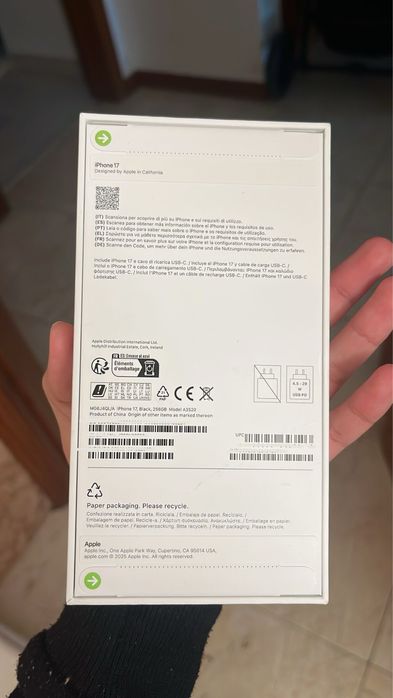 iPhone 17 – 256GB – Preto - Lacrado