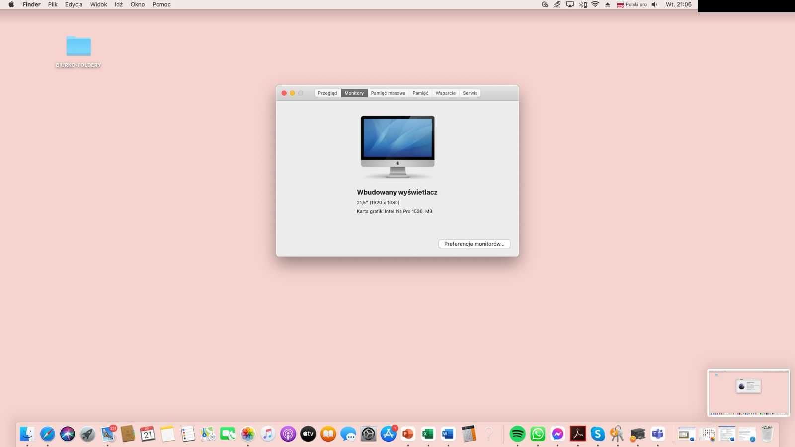 Apple iMac 21.5" Catalina i5