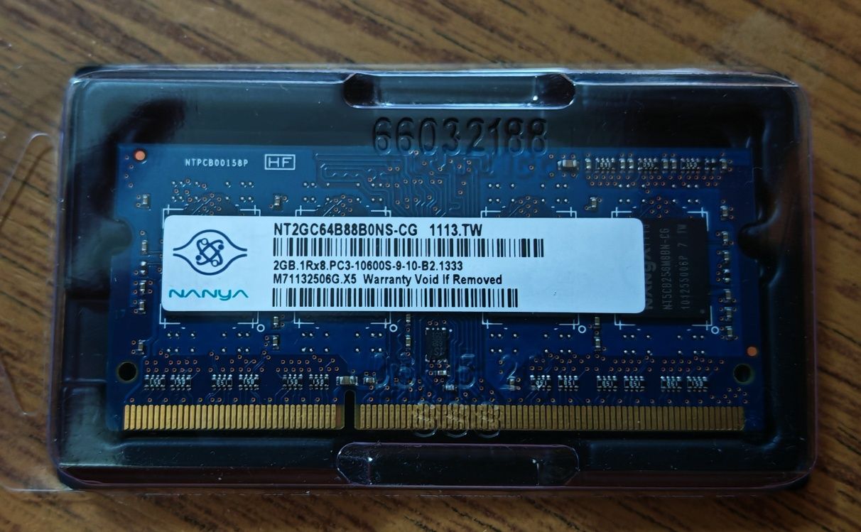 Pamięć Ram DDR3 Nanya 2 GB do laptop