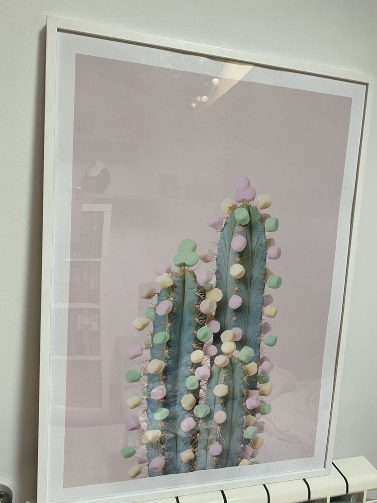 Poster / quadro com moldura branca