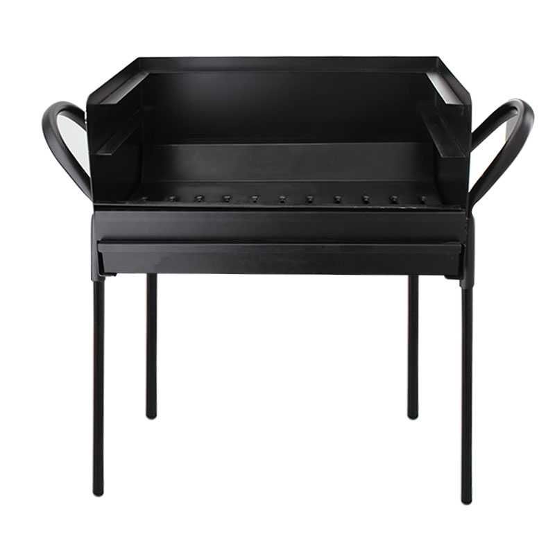 Barbecue - Assador ferro preto c/pernas e grelha 60x40