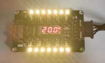 Controlador 10 x FANS Magnético c/ Display Temperatura - NOVO