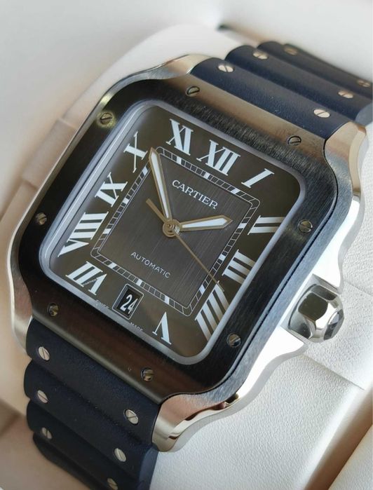 Cartier Santos WSSA0037 LARGE pełen komplet, nowy, 11/2024 gwarancja