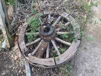 Roda carroça antiga