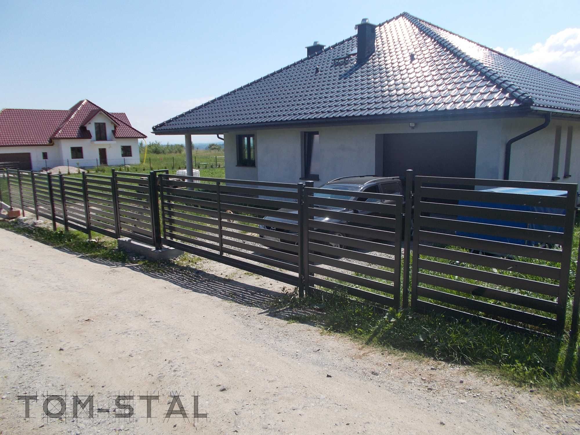 Brama przesuwna palisadowa 4m - komplet pod klucz -dostawa cała polska