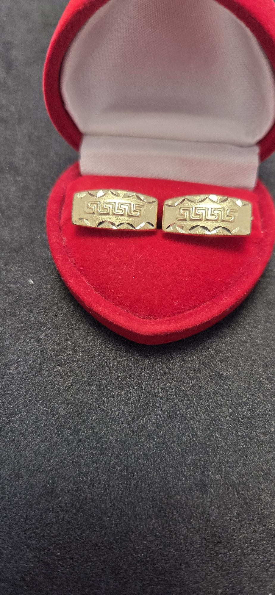 Kolczyki zlote z Greckim wzorem pr 585 14K