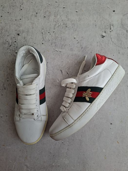 Gucci ace bee sneakersy damskie 37 luxury skóra