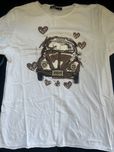 T-shirt M z aplikacją auta