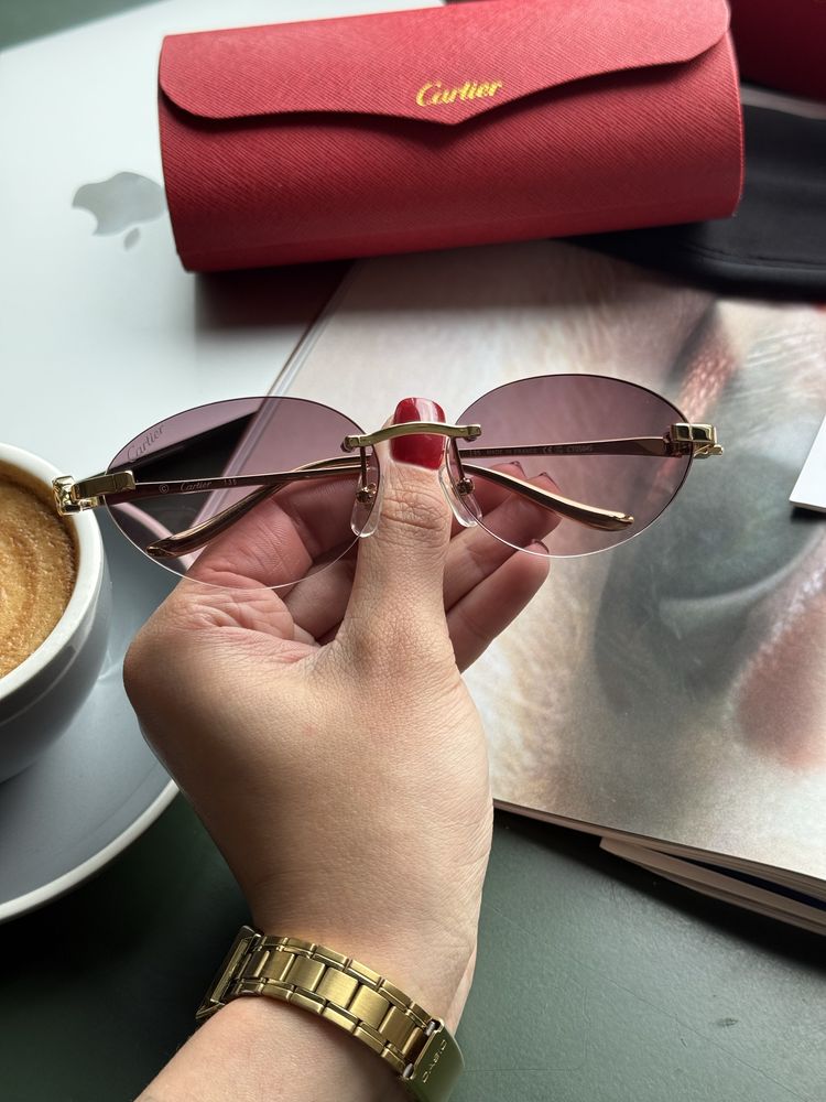 Окуляри Cartier рожеві