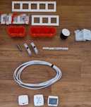 Instalacja elektr. - ramki, puszki, bezpieczniki, kabel, gniazda etc.