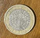 Moeda rara 1€, França 1999
