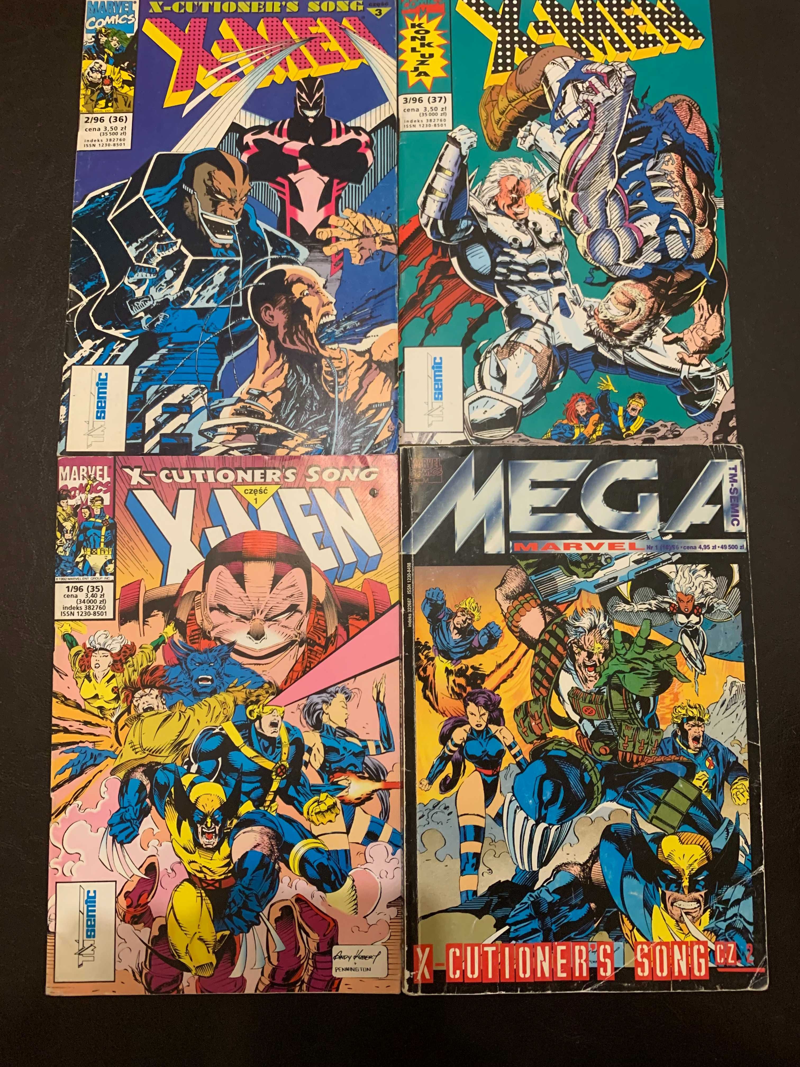 X-Men Pieśń Egzekutora tm-semic 1-3/96 + Mega Marvel 1/96