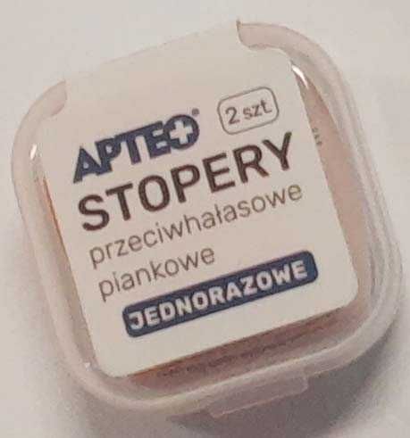 Stopery PRZECIWHAŁASOWE piankowe jednorazowe APTEO