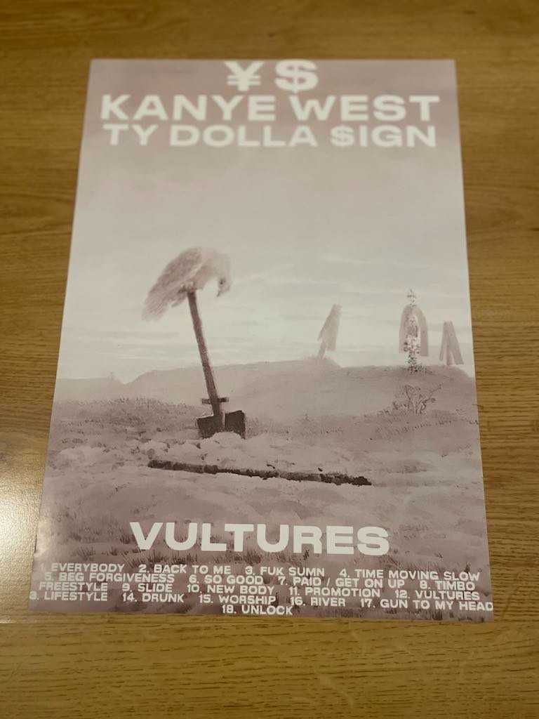 plakat kanye west - vultures