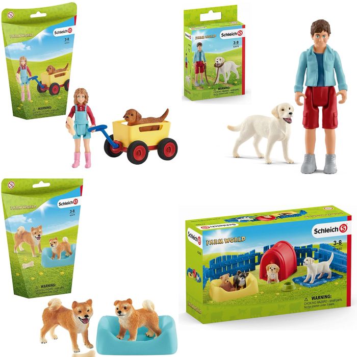 Фигурки собак Schleich (Шляйх), PAPO, CollectA
