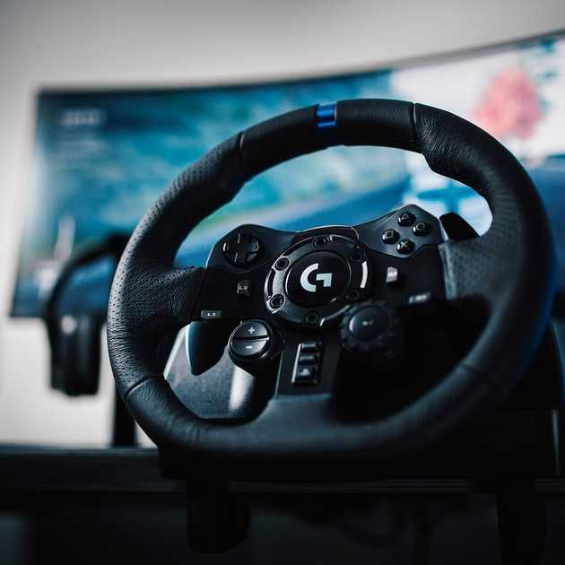 Руль Logitech G923 з педалями,Коробкою передач ОРИГІНАЛ