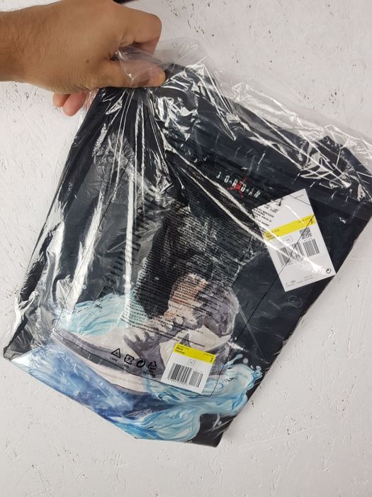 Jordan S Nowa koszulka męska sportowa klasyczna bawełniana czarna