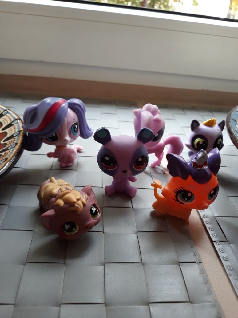 Sześć figurek littlest pet shop Lps komplet zestaw