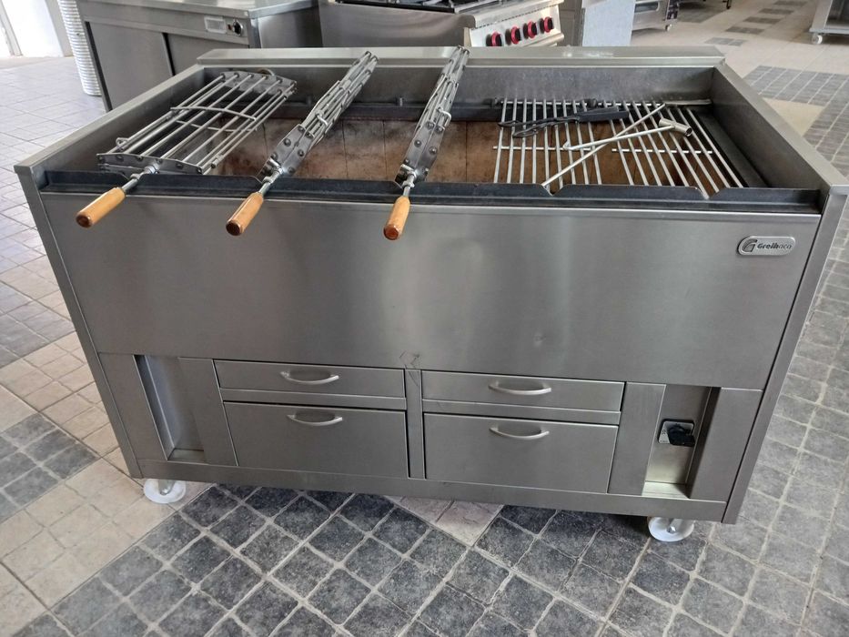 ACM1660 - Grelhador a Carvão Rotativo Grelhaço - Usado