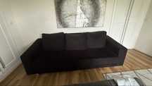 Sofa preto 2,3m comprimento 0.9 m largura