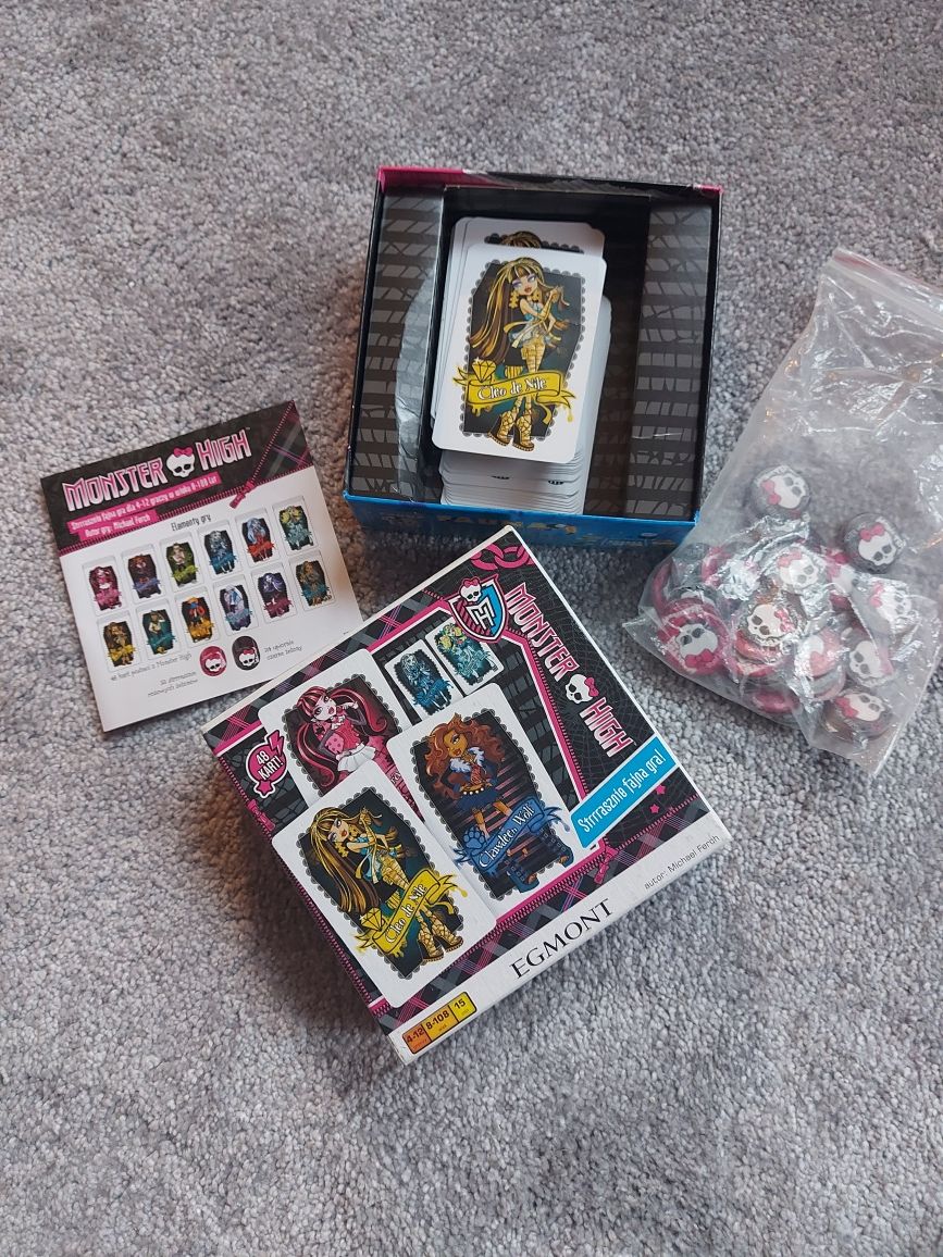 Gra Monster High - karciana z żetonami