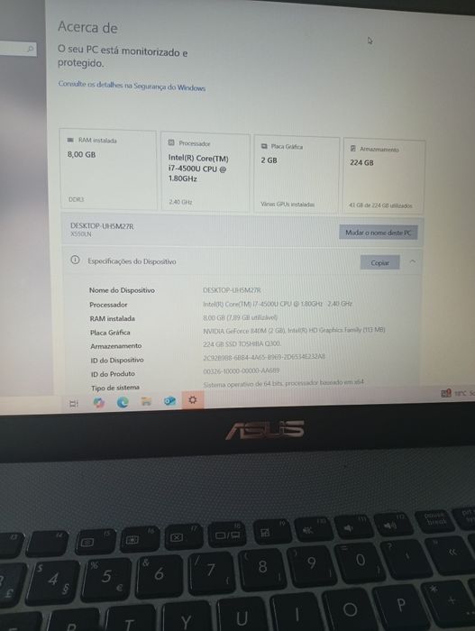 Notebook em perfeitas condições