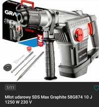 Młot udarowy SDS Max Graphite 1250 W