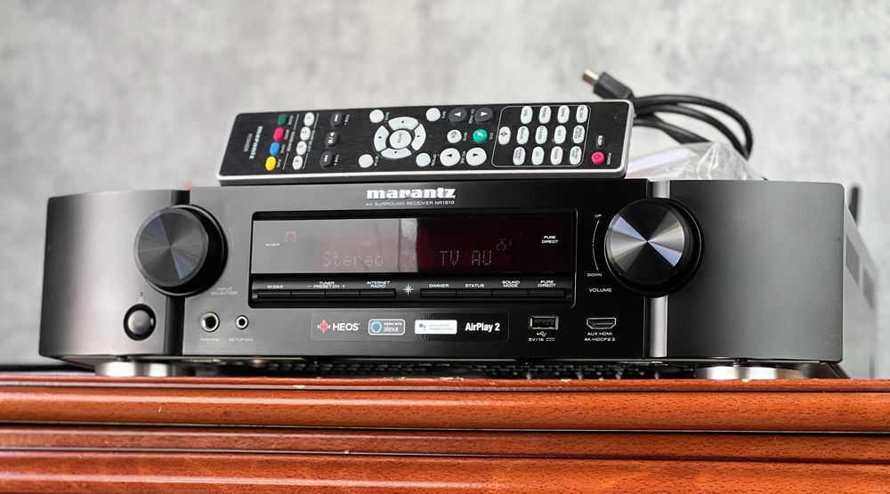 Marantz NR1510 – smukły amplituner 5.2 z BT, HEOS, 4K HDR, AirPlay 2,