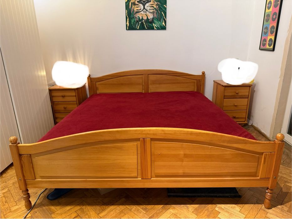 Łóżko sosnowe 180x200