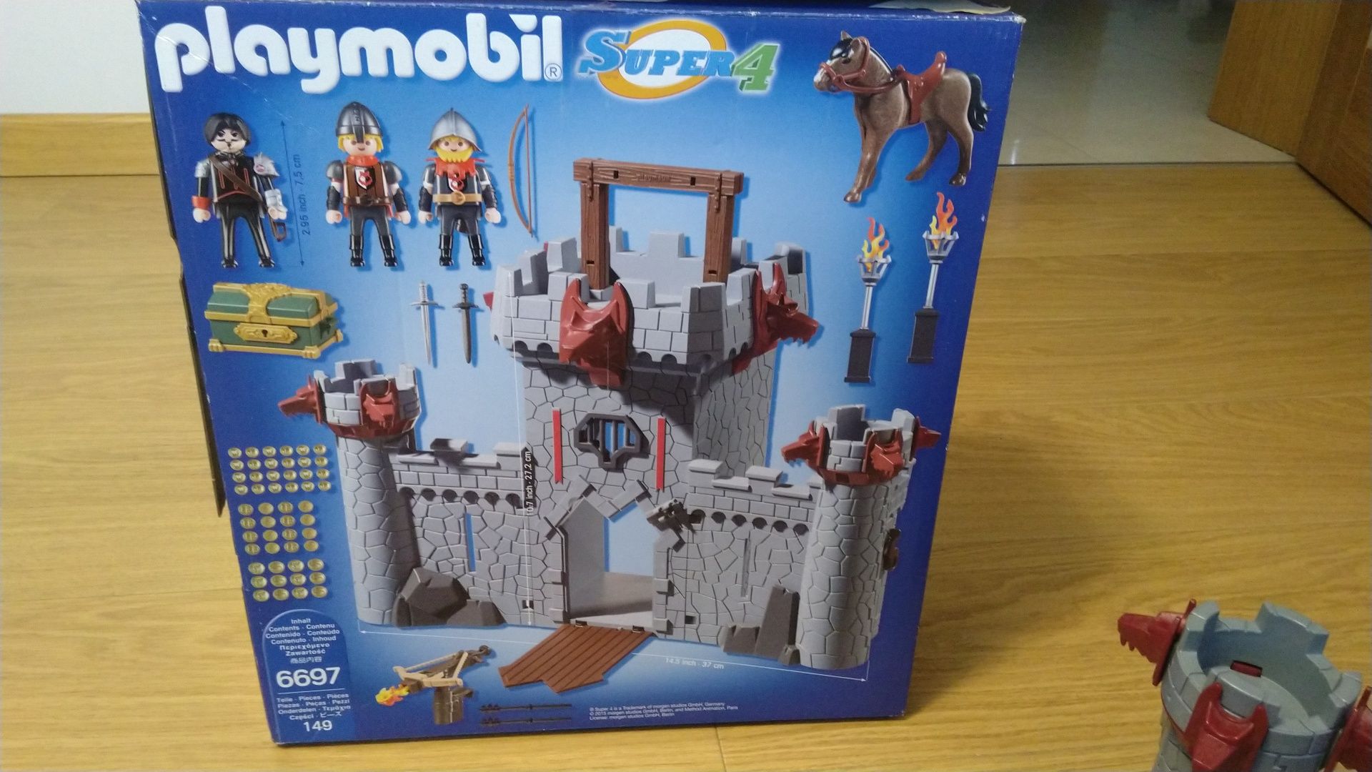 Playmobil 6697 przenośny zamek czarnego barona 5+