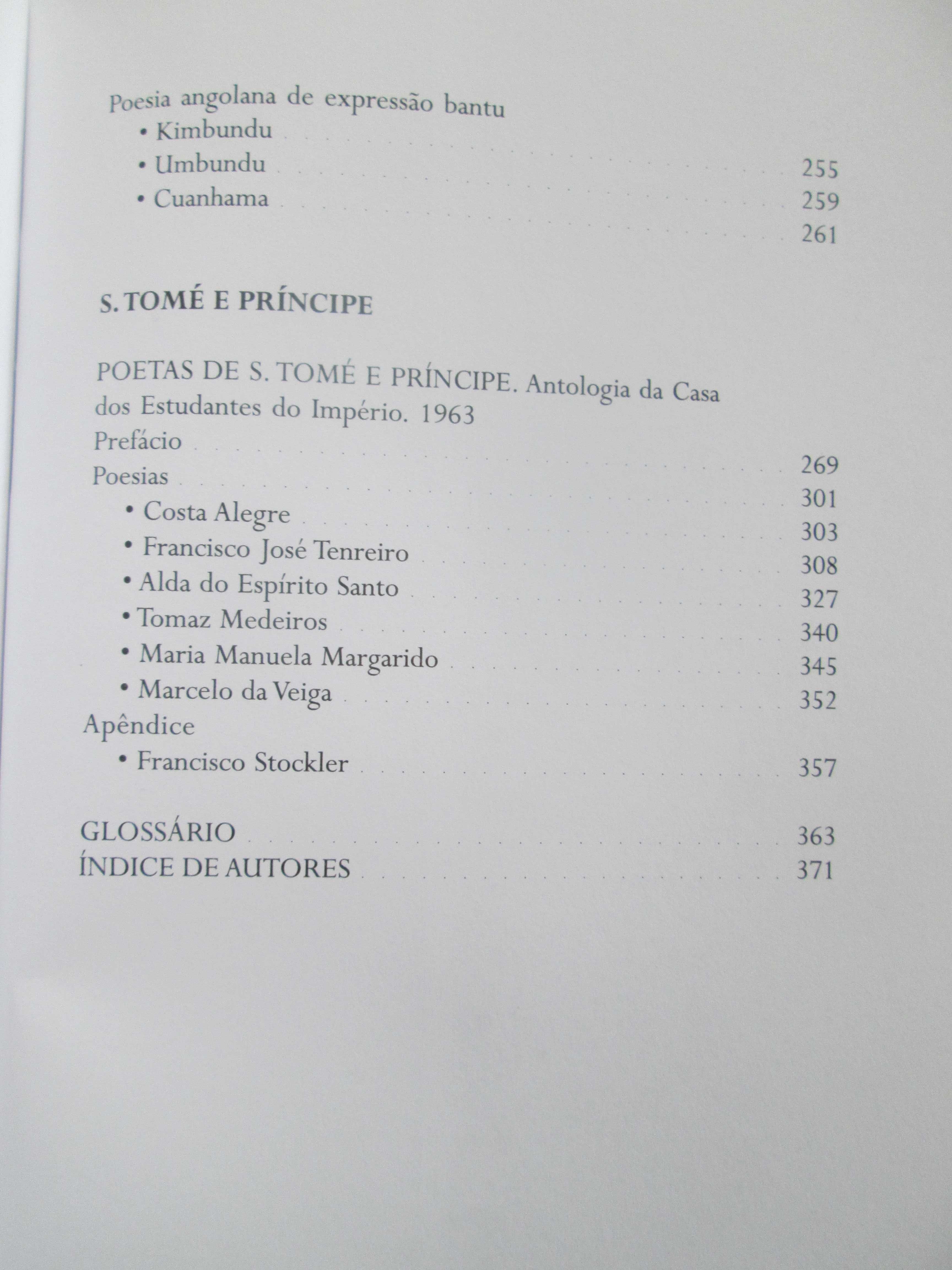Angola/S.Tomé: Antologia de Poesia Casa Estudantes do Império 1951|63
